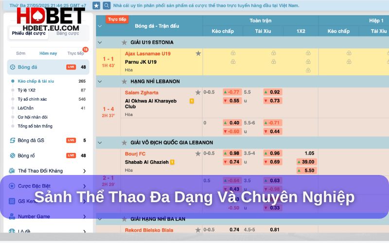 Sảnh chơi đa dạng và chuyên nghiệp Sảnh chơi đa dạng và chuyên nghiệp