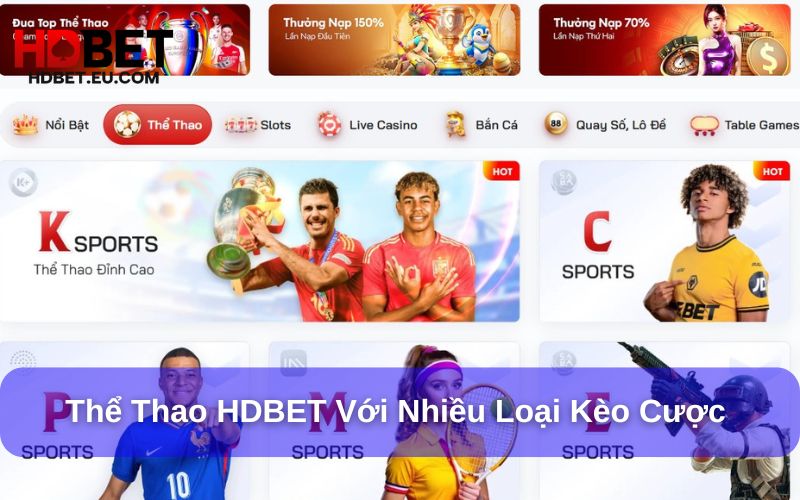 Thể Thao Hdbet với nhiều loại kèo cược đa dạng