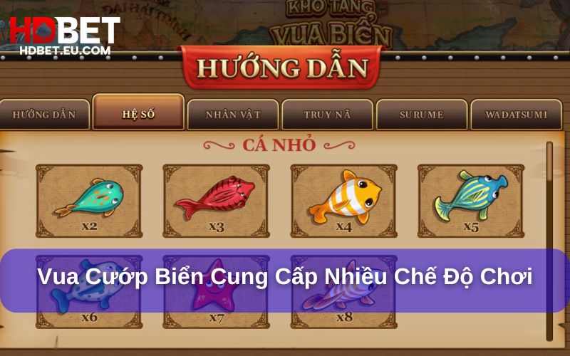 Vua Cướp Biển cung cấp nhiều chế độ chơi Vua Cướp Biển cung cấp nhiều chế độ chơi