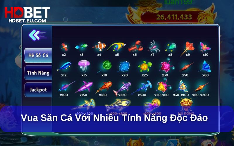 Game Vua săn với nhiều tính năng độc đáo Game Vua săn với nhiều tính năng độc đáo